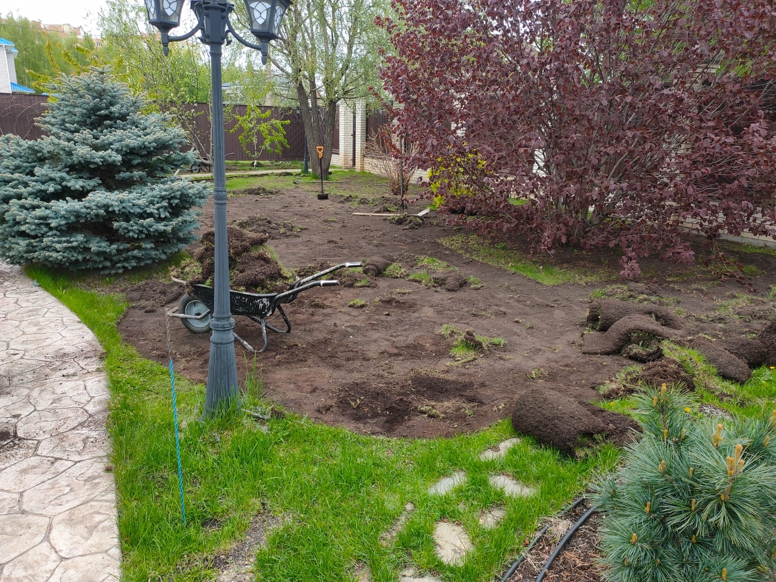 Подготовка участка под новый газон